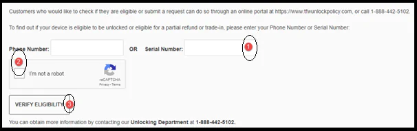 Serial Number field & feed in the IMEI number of your phone