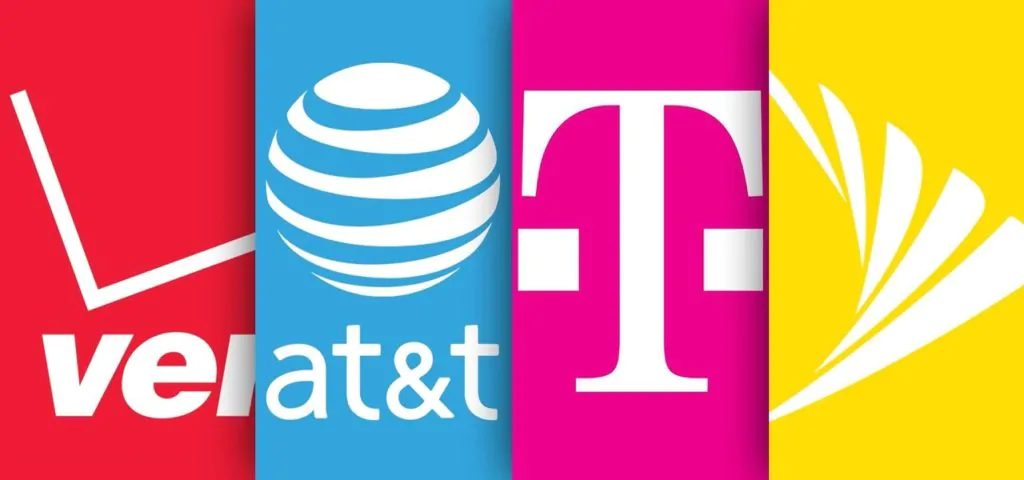 T-Mobile,AT&T, Sprint, Verizon