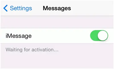 Turn-ON OFF your iMessage