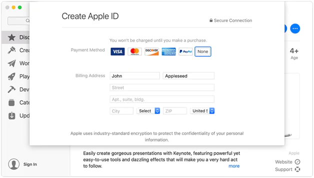 create an Apple ID