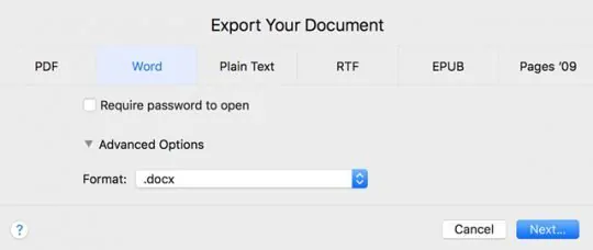 export the file