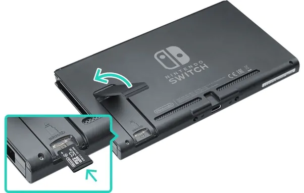 Add a MicroSD Cards to the Nintendo Switch